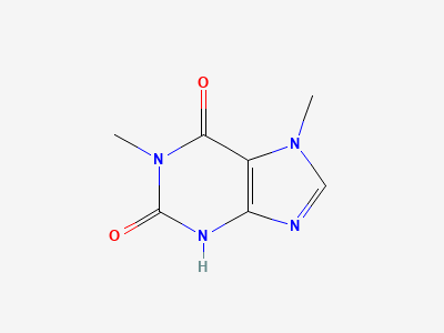 1,7-dimethyl-3,7-dihydro-1H-purine-2,6-dione Structure
