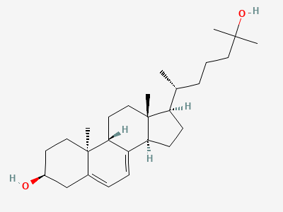 9β,10α-cholesta-5,7-diene-3β,25-diol Structure