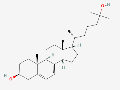 Cholesta-5,7-diene-3β,25-diol Structure