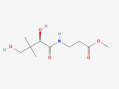 Methyl 3-[(2R)-2,4-dihydroxy-3,3-dimethylbutanamido]-propanoate (methyl pantothenate) Structure