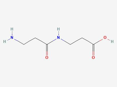 3-(3-aminopropanamido)propanoic acid (β-alanyl-β-alanine) Structure