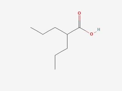 2-propylpentanoic acid (valproic acid) Structure