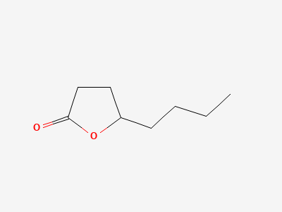 5-butyltetrahydrofuran-2-one (γ-hydroxyoctanoic acid lactone) Structure