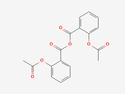 2-(acetyloxy)benzoic anhydride Structure