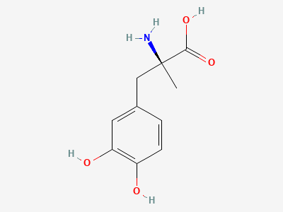 (2S)-2-amino-3-(3,4-dihydroxyphenyl)-2-methylpropanoic acid (L-methyldopa) Structure