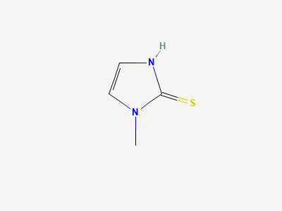 1-methyl-1H-imidazole-2-thiol (thiamazole) Structure