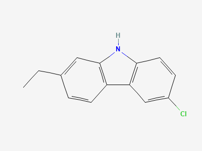 6-chloro-2-ethyl-9H-carbazole Structure
