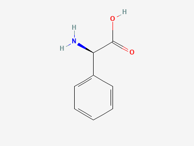 (2R)-2-amino-2-phenylacetic acid (phenylglycine) Structure