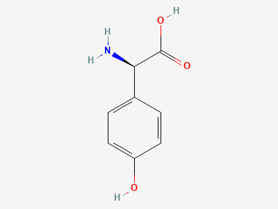 (2R)-2-amino-2-(4-hydroxyphenyl)acetic acid Structure