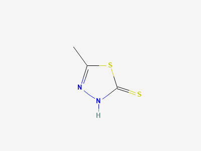 5-methyl-1,3,4-thiadiazol-2-thiol (MMTD) Structure