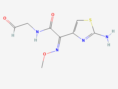 (2Z)-2-(2-aminothiazol-4-yl)-N-(formylmethyl)-2-(methoxyimino)acetamide Structure