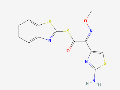 S-benzothiazol-2-yl (2Z)-(2-aminothiazol-4-yl)(methoxyimino)thioacetate Structure