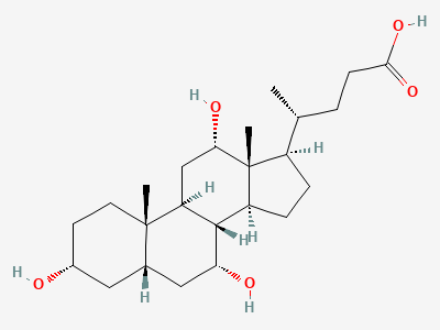 3α,7α,12α-trihydroxy-5β-cholan-24-oic acid (cholic acid) Structure
