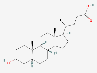 3α-hydroxy-5β-cholan-24-oic acid (lithocholic acid) Structure