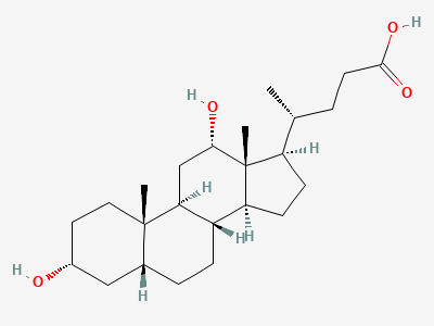 3α,12α-dihydroxy-5β-cholan-24-oic acid (deoxycholic acid) Structure