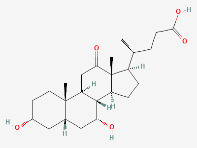 3α,7α-dihydroxy-12-oxo-5β-cholan-24-oic acid Structure