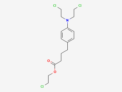 2-chloroethyl 4-[4-[bis(2-chloroethyl)amino]phenyl]-butanoate Structure