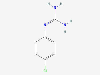 N-(4-chlorophenyl)guanidine Structure