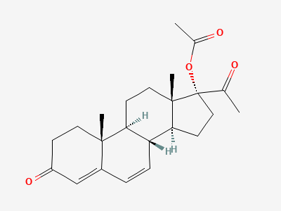 3,20-dioxopregna-4,6-dien-17-yl acetate Structure