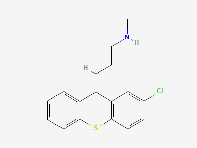 (3Z)-3-(2-chloro-9H-thioxanthen-9-ylidene)-N-methylpropan-1-amine Structure