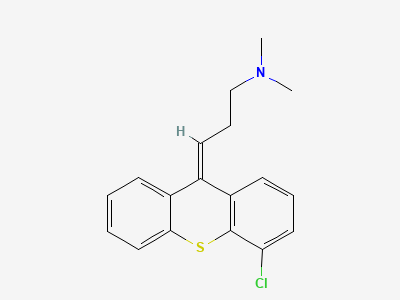 (3Z)-3-(4-chloro-9H-thioxanthen-9-ylidene)-N,N-dimethylpropan-1-amine Structure