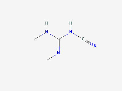 2-cyano-1,3-dimethylguanidine Structure
