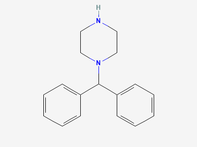 1-(diphenylmethyl)piperazine Structure