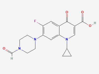 Ciprofloxacin N-Formyl Impurity Structure