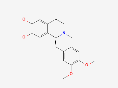 (1R)-1-[(3,4-dimethoxyphenyl)methyl]-6,7-dimethoxy-2-methyl-1,2,3,4-tetrahydroisoquinoline (1R-laudanosine) Structure