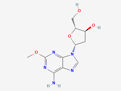 9-(2-deoxy-β-D-erythro-pentofuranosyl)-2-methoxy-9H-purin-6-amine Structure