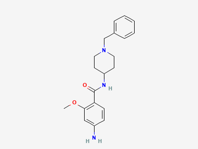 4-amino-N-(1-benzylpiperidin-4-yl)-2-methoxybenzamide Structure