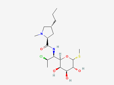 Methyl 7-chloro-6,7,8-trideoxy-6-[[[(2S,4R)-1-methyl-4-propylpyrrolidin-2-yl]carbonyl]amino]-1-thio-D-erythroα-D-galacto-octopyranoside (7-epiclindamycin) Structure