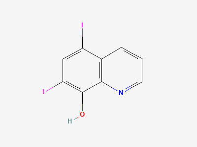 5,7-diiodoquinolin-8-ol Structure