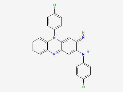 N,5-bis(4-chlorophenyl)-3-imino-3,5-dihydrophenazin-2-amine Structure