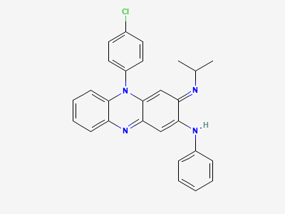 5-(4-chlorophenyl)-3-[(1-methylethyl)imino]-N-phenyl-3,5-dihydrophenazin-2-amine Structure