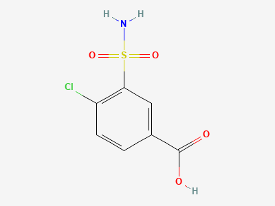 4-chloro-3-sulfamoylbenzoic acid Structure