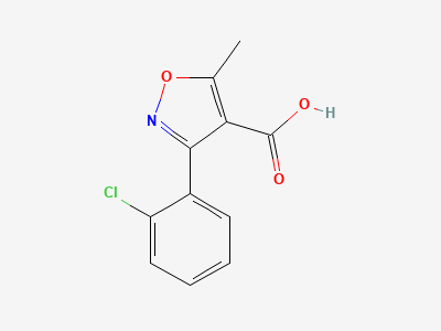 3-(2-chlorophenyl)-5-methyl-1,2-oxazole-4-carboxylic acid Structure
