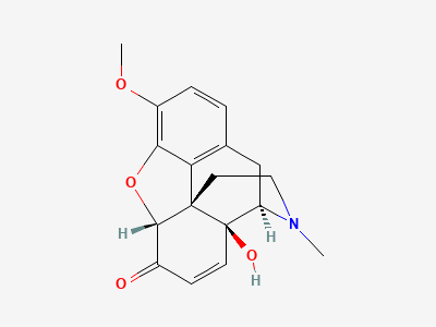 4,5α-epoxy-14-hydroxy-3-methoxy-17-methyl-7,8-didehydromorphinan-6-one (14-hydroxycodeinone) Structure
