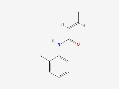 (2E)-N-(2-methylphenyl)but-2-enamide Structure
