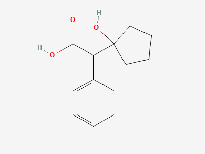 (2RS)-(1-hydroxycyclopentyl)(phenyl)acetic acid Structure
