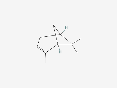 2,6,6-trimethylbicyclo[3.1.1]hept-2-ene (α-pinene) Structure