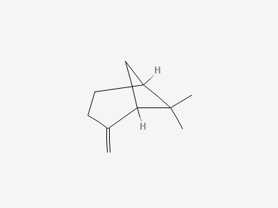 6,6-dimethyl-2-methylenebicyclo[3.1.1]heptane (β-pinene) Structure