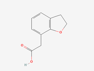 Darifenacin Impurity(2,3-dihydro-1-benzofuranl-7-yl)acetic acid) Structure