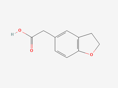Darifenacin Impurity(2,3-dihydrofurnyl-5-acetic acid) Structure