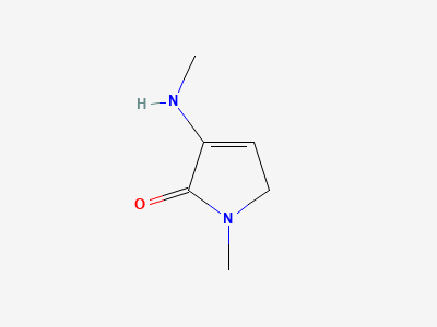 1-methyl-3-(methylamino)-1,5-dihydro-2H-pyrrol-2-one Structure