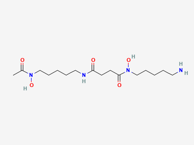 N1-(5-aminopentyl)-N1-hydroxy-N4-[5-(N-hydroxyacetamido)pentyl]butanediamide Structure