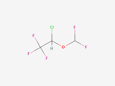 (2RS)-2-chloro-2-(difluoromethoxy)-1,1,1-trifluoroethane (isofluorane) Structure