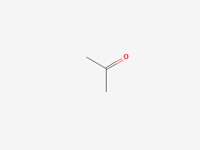 Propan-2-one (acetone) Structure
