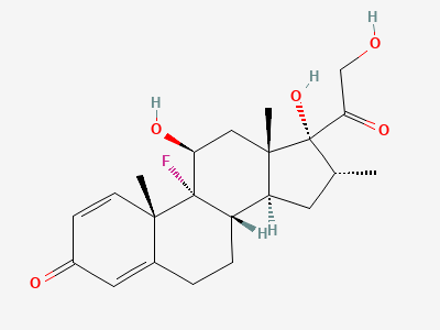 9-fluoro-11β,17,21-trihydroxy-16α-methylpregna-1,4-diene-3,20-dione (dexamethasone) Structure