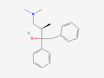 (2S,3R)-4-(dimethylamino)-1,2-diphenyl-3-methyl-butan-2-ol (oxyphene) Structure